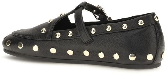 Ganni Black Recycled Polyester Ballet Flats