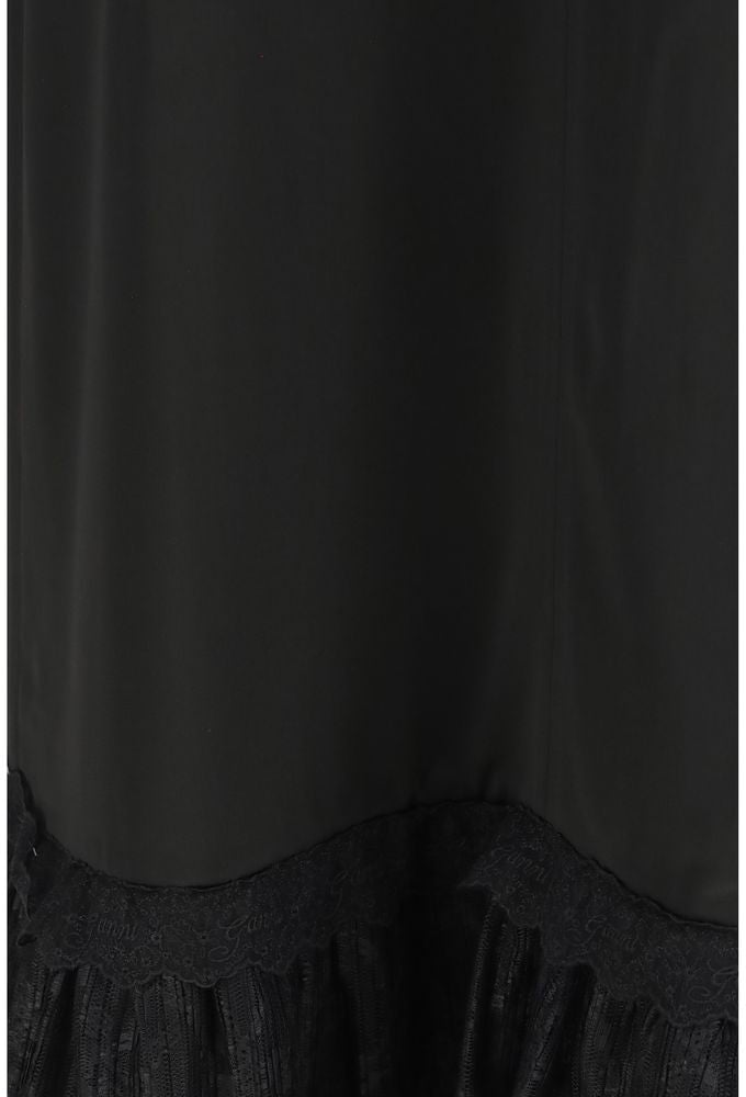 Ganni Black Acetate Casual Dress