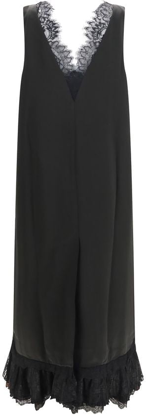 Ganni Black Acetate Casual Dress