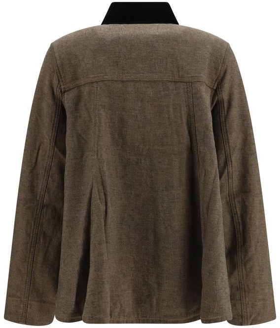 Ganni Brown Cotton Denim Jacket
