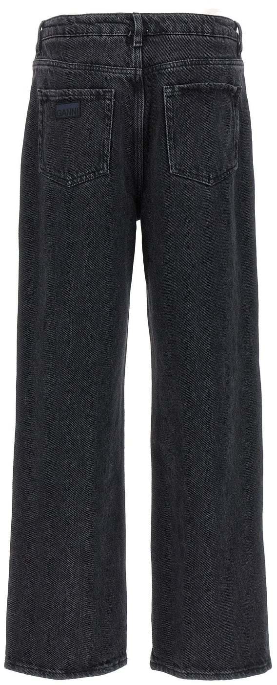 Ganni Black Cotton Jeans Denim