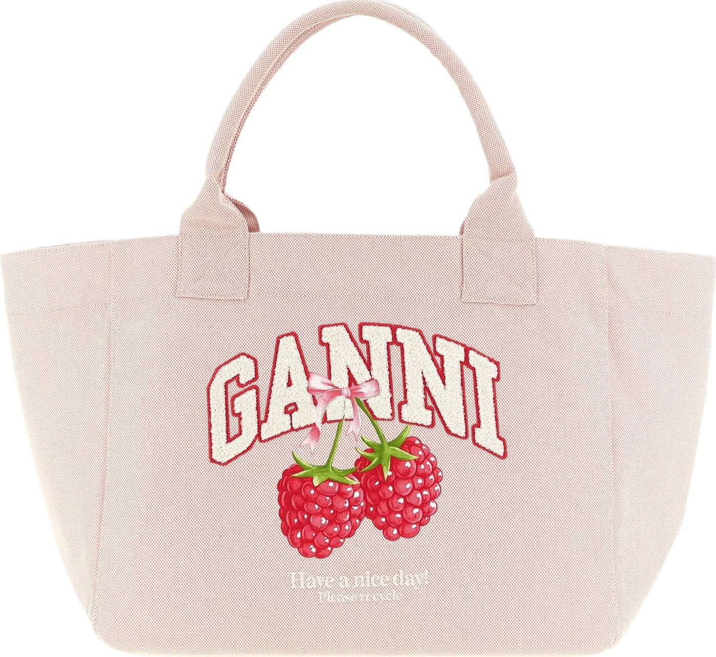 Ganni Multicolor Recycled Polyester Tote Bag