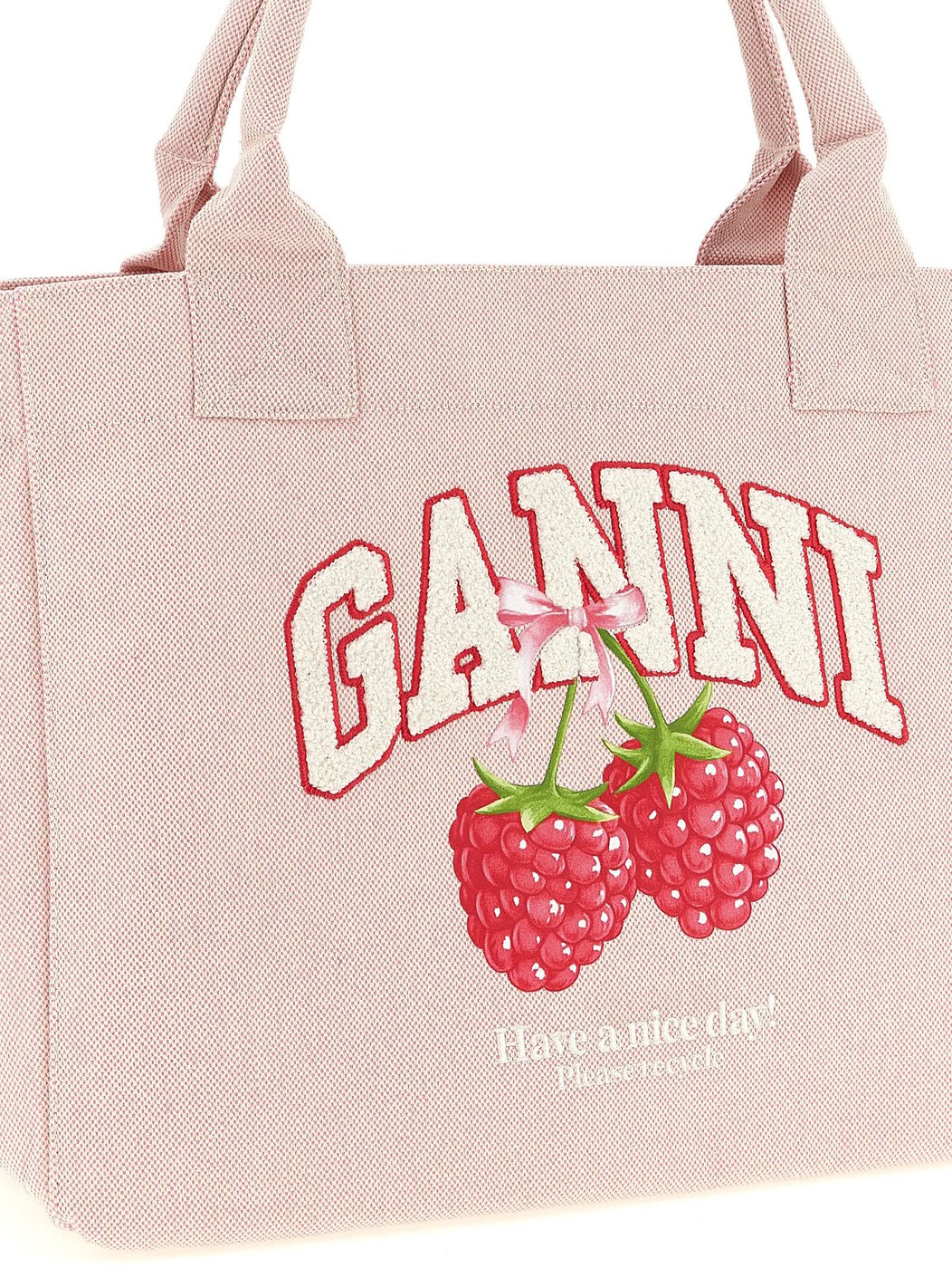 Ganni Multicolor Recycled Polyester Tote Bag