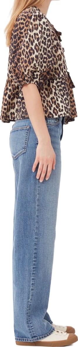 Ganni Conscious Criteria page Organic cotton peplum top