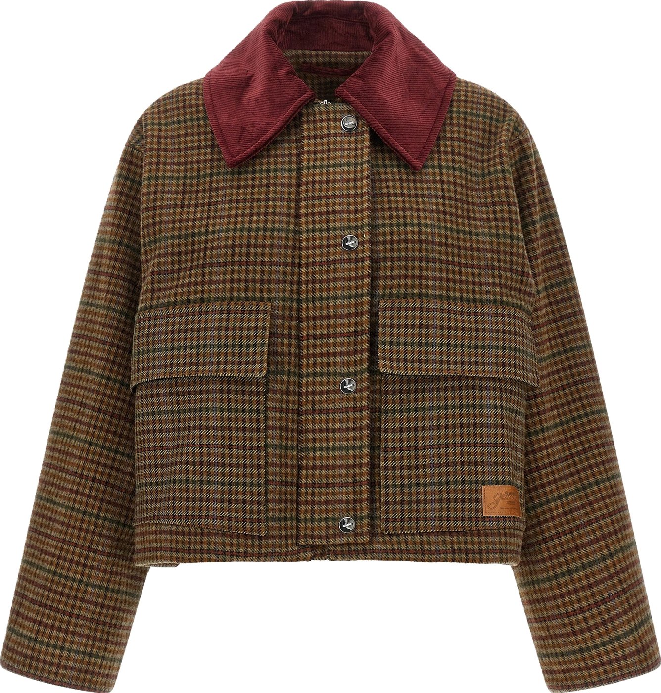 Ganni Check Twill Jacket