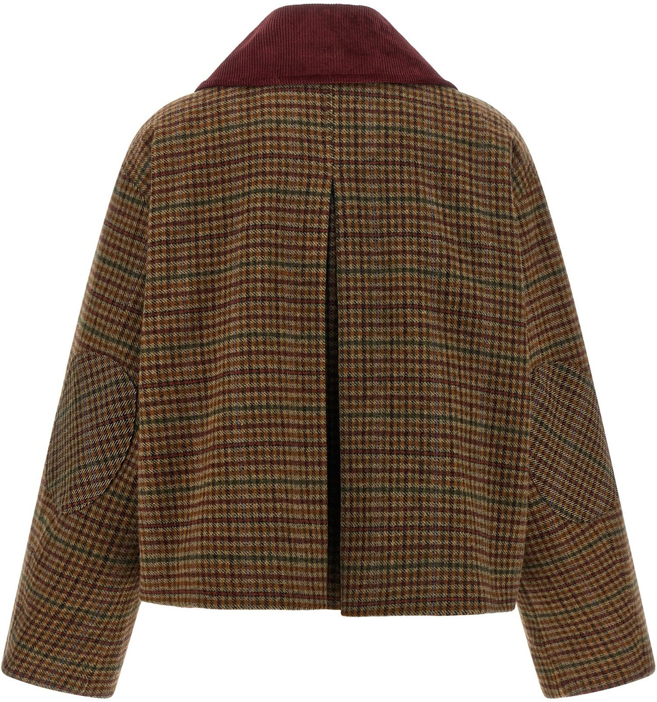 Ganni Brown Wool Full-Length Jacket