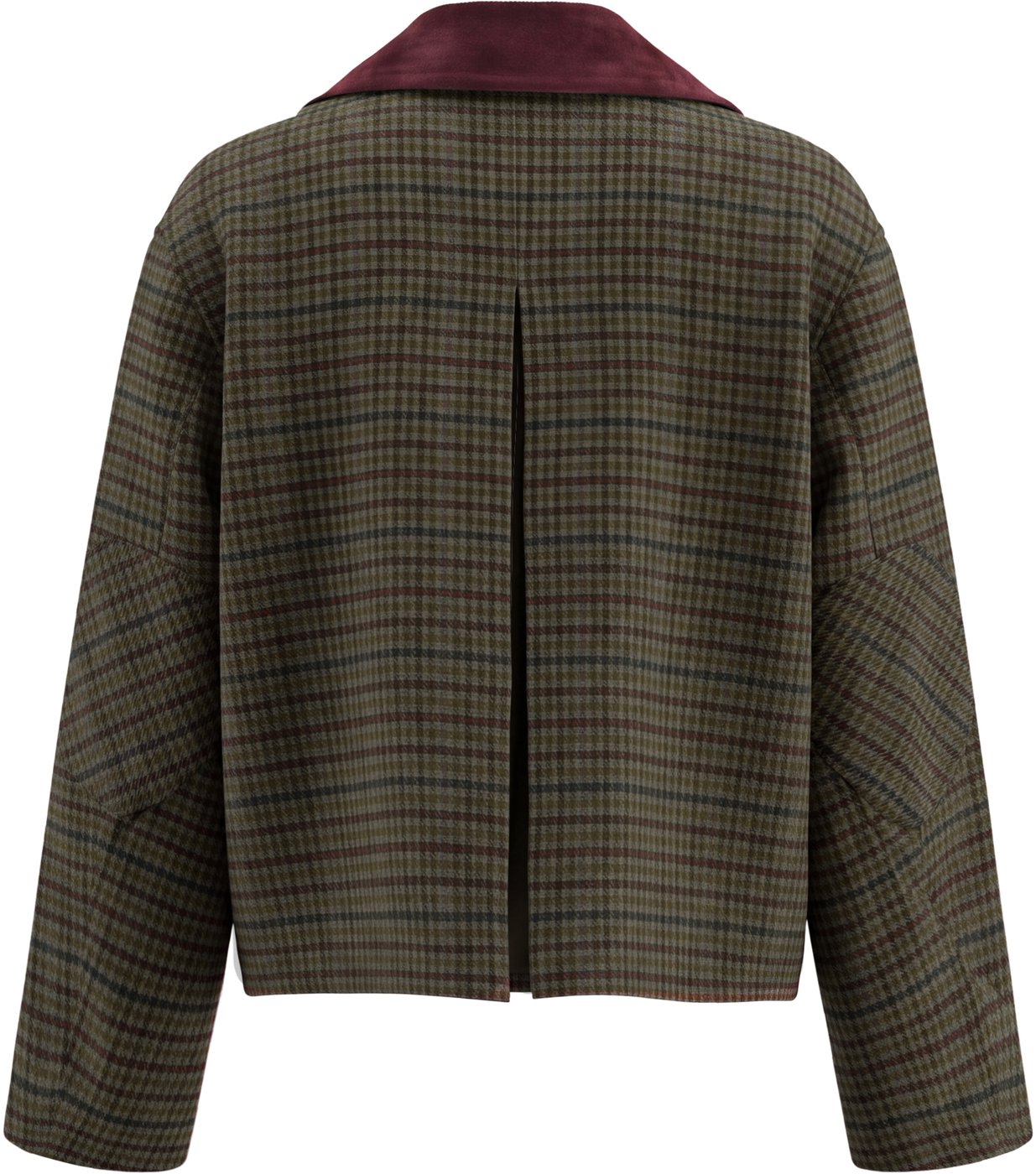 Twill jacket made of wool blend