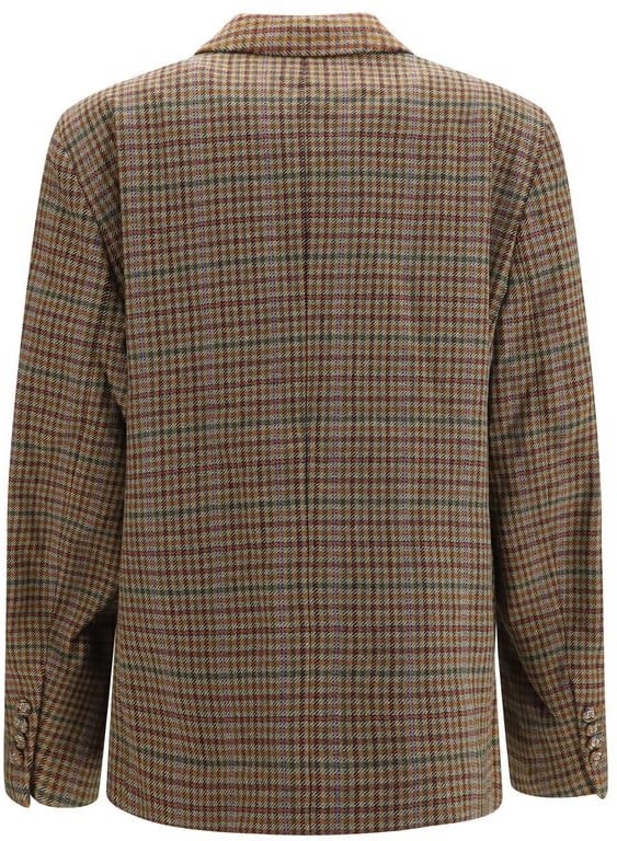 Ganni Brown Recycled Wool Blazer