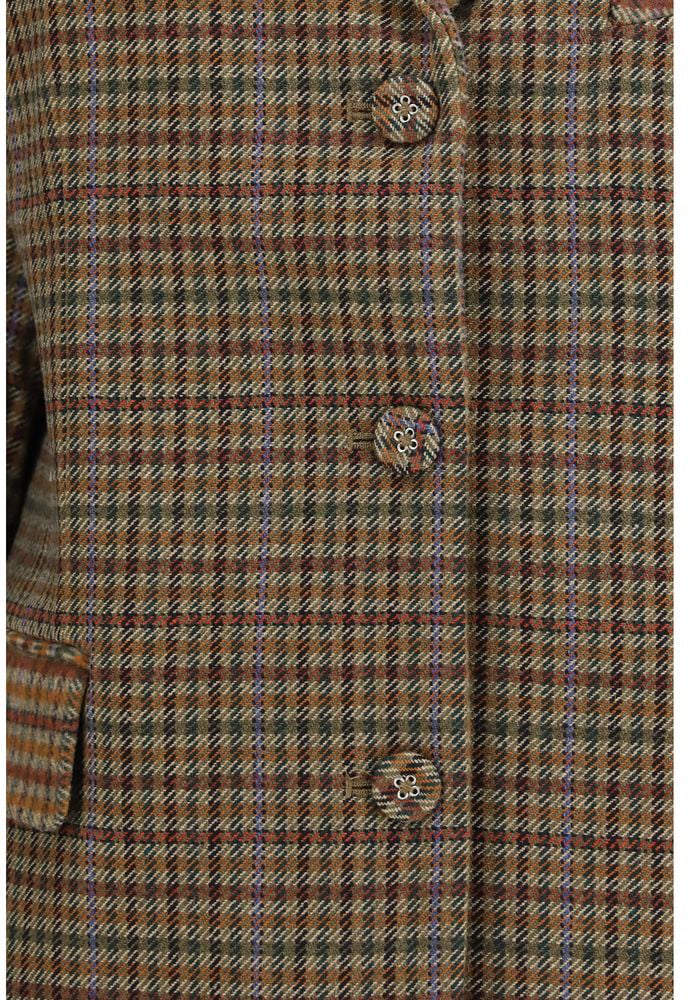 Ganni Brown Recycled Wool Blazer