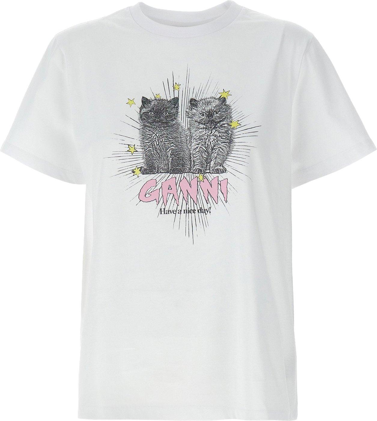 Ganni Kittens T-shirt