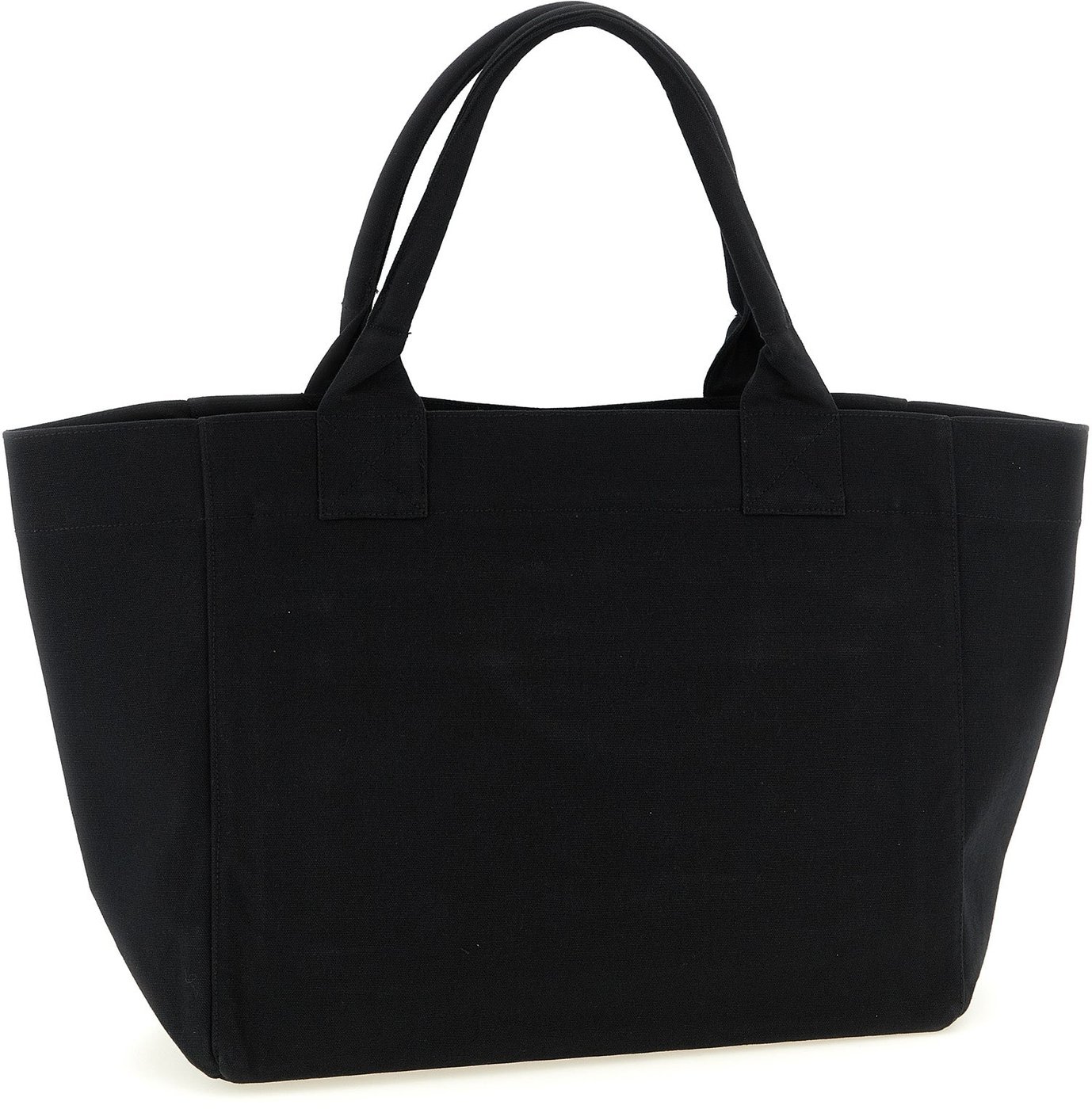 Ganni Black Recycled Cotton Tote Bag