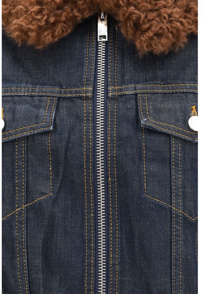 Ganni Blue Cotton Denim Jacket