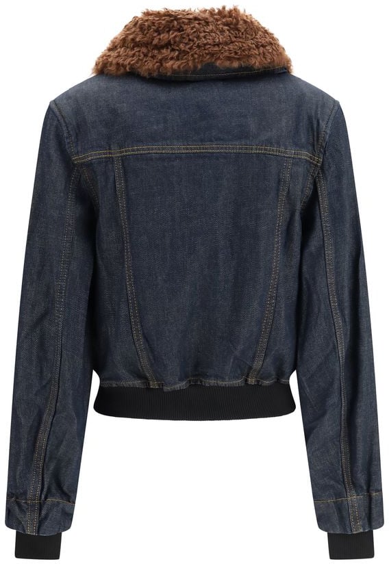 Ganni Blue Cotton Denim Jacket