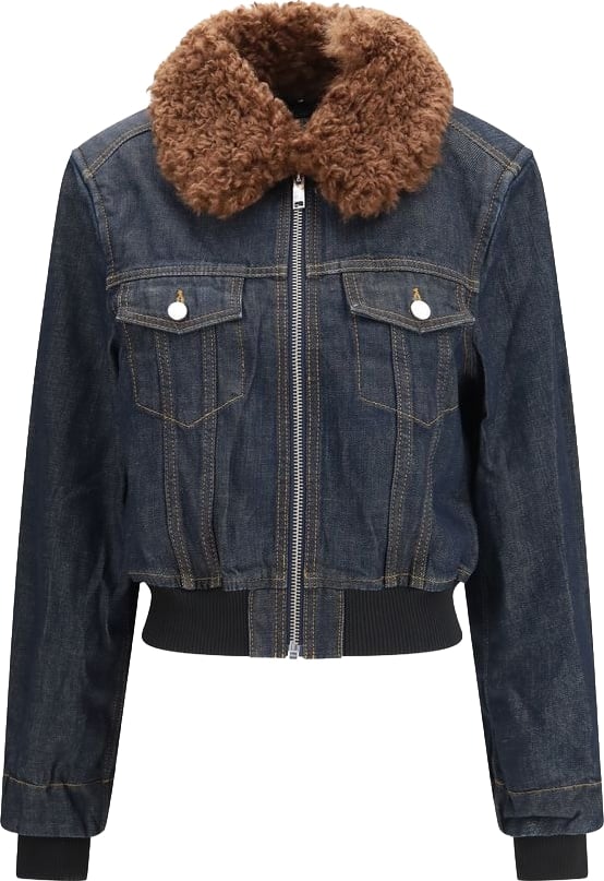 Ganni Blue Cotton Denim Jacket