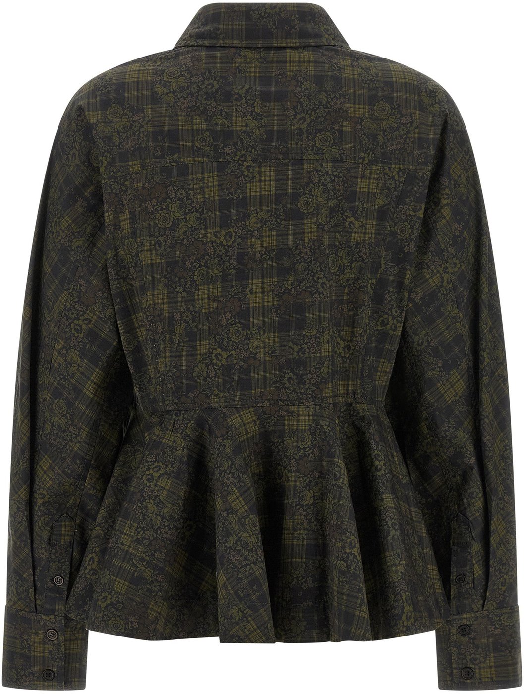 Ganni Bicolor Organic Cotton Blouse