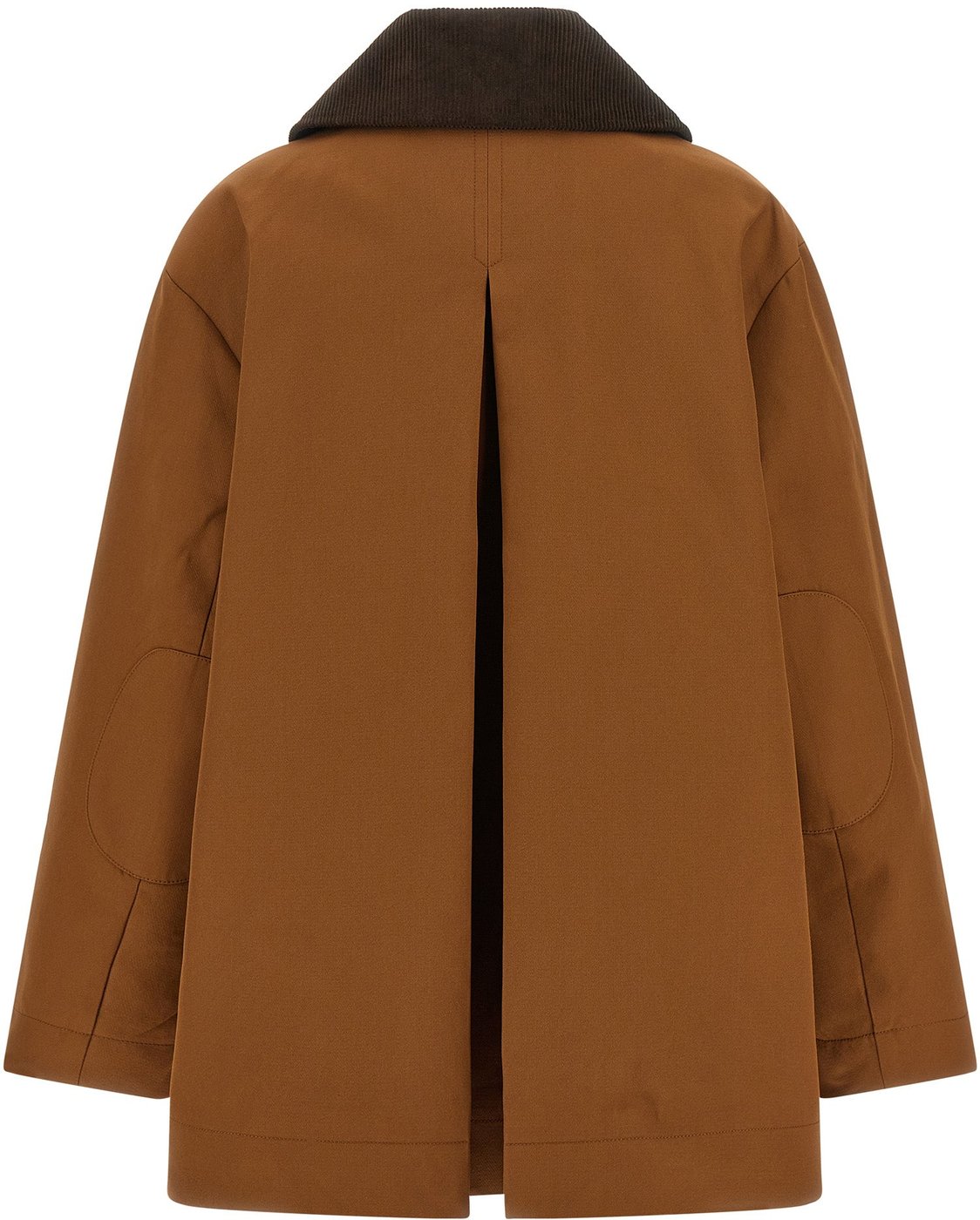 Ganni Brown Recycled Polyester Full-Length Jacket