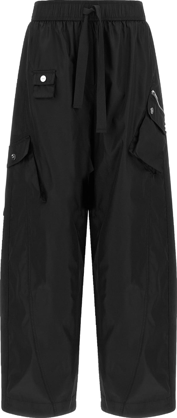 Ganni Black Recycled Polyamide Cargo Pants