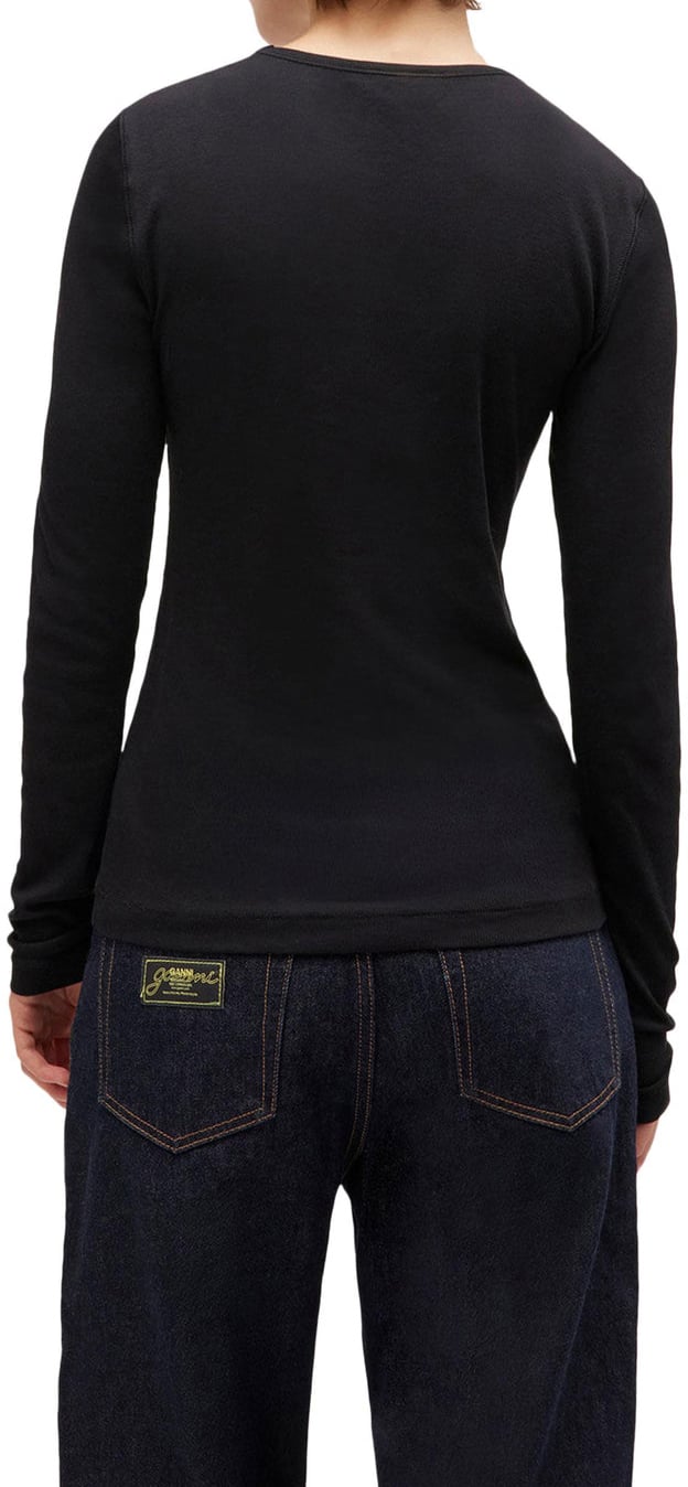 t-shirt zwart lange mouwen