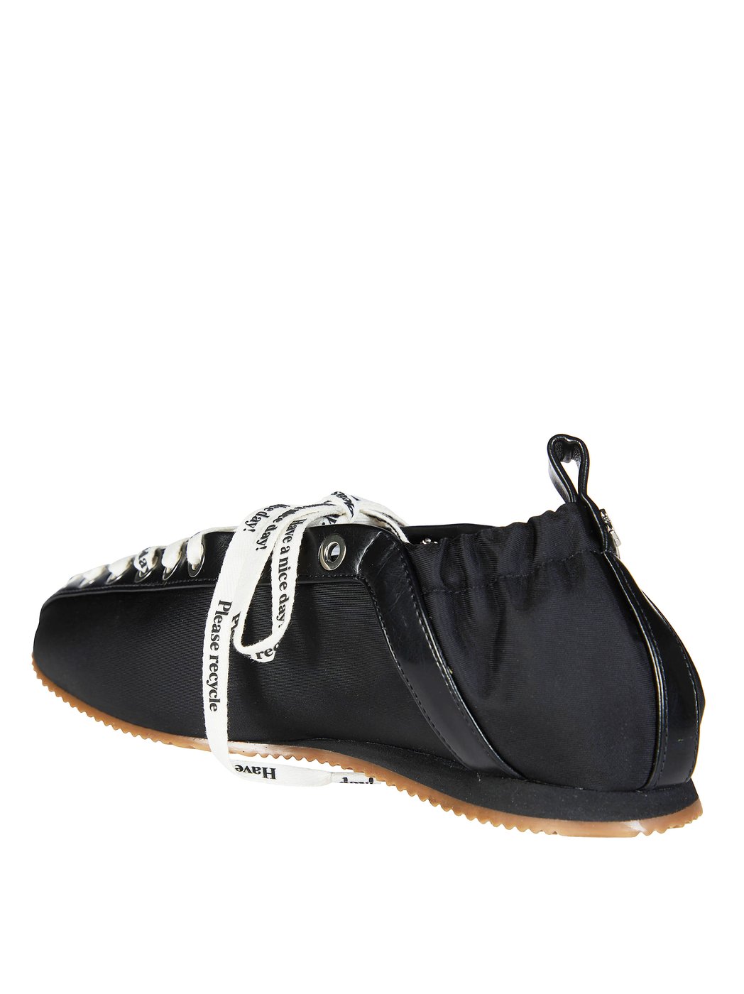Nylon Laces Elastic Heel Flats