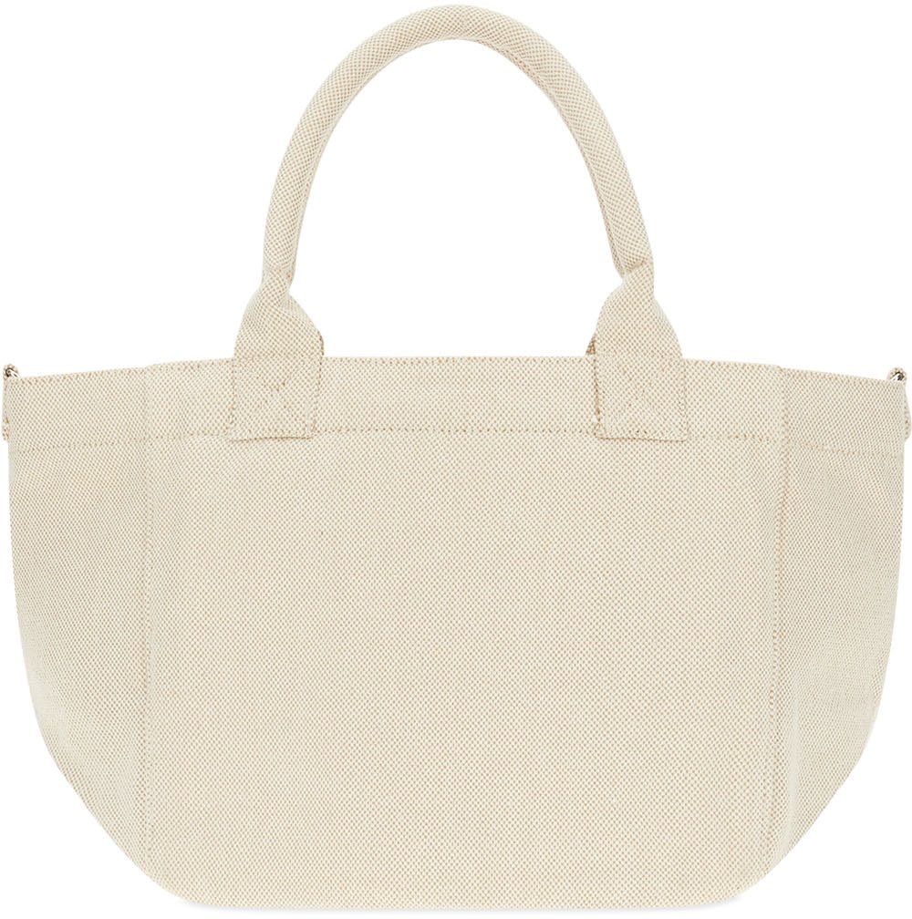 Ganni Shopping Bag in Tela con Stampa Fragola
