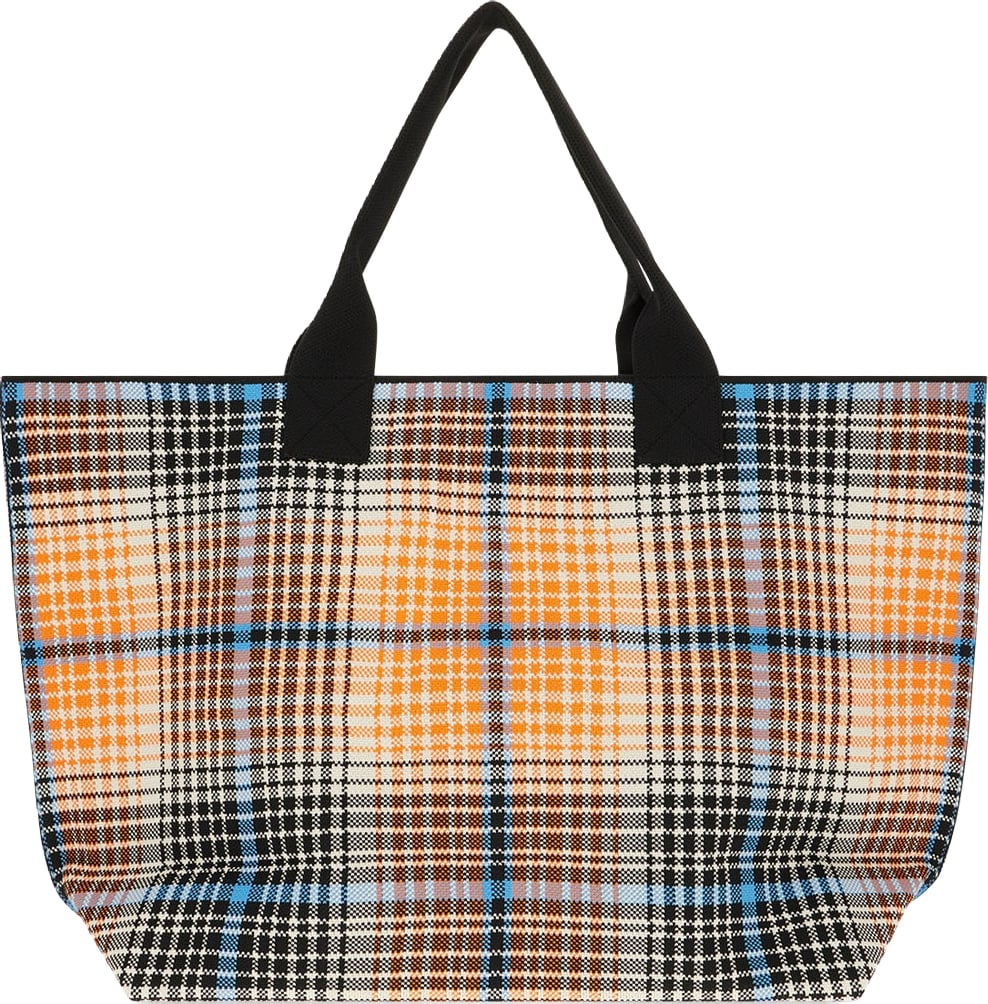 Ganni Embroidered fabric shopping bag