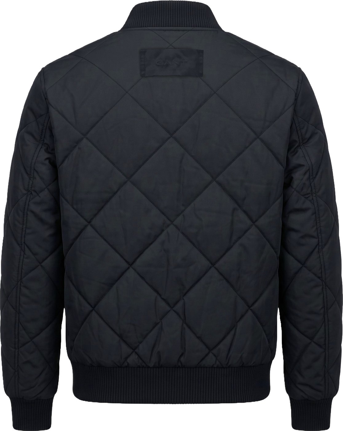 Padded bomber with zipper