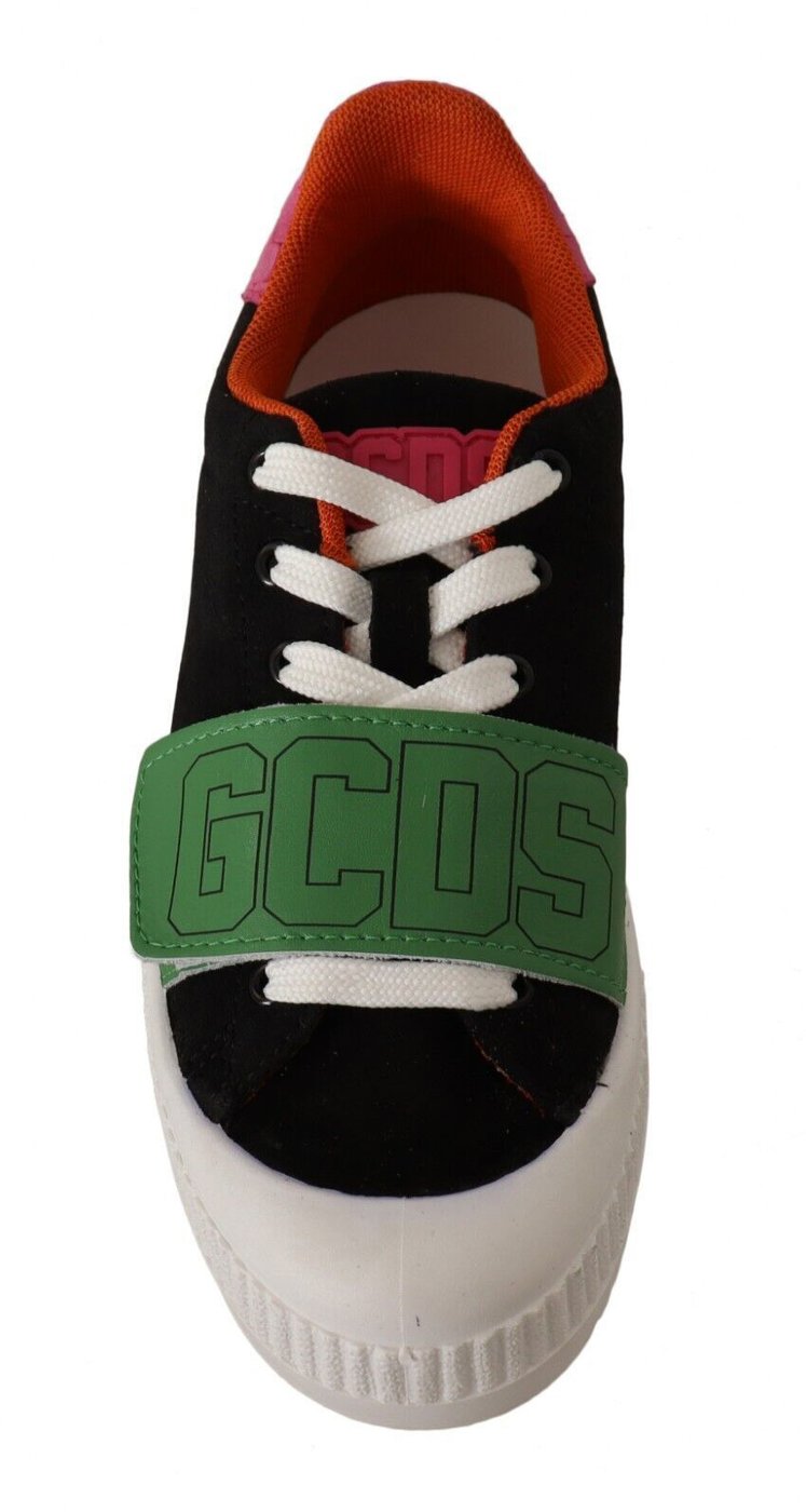 GCDS Multicolor Suede Low Top Lace Up Women Sneakers Shoes