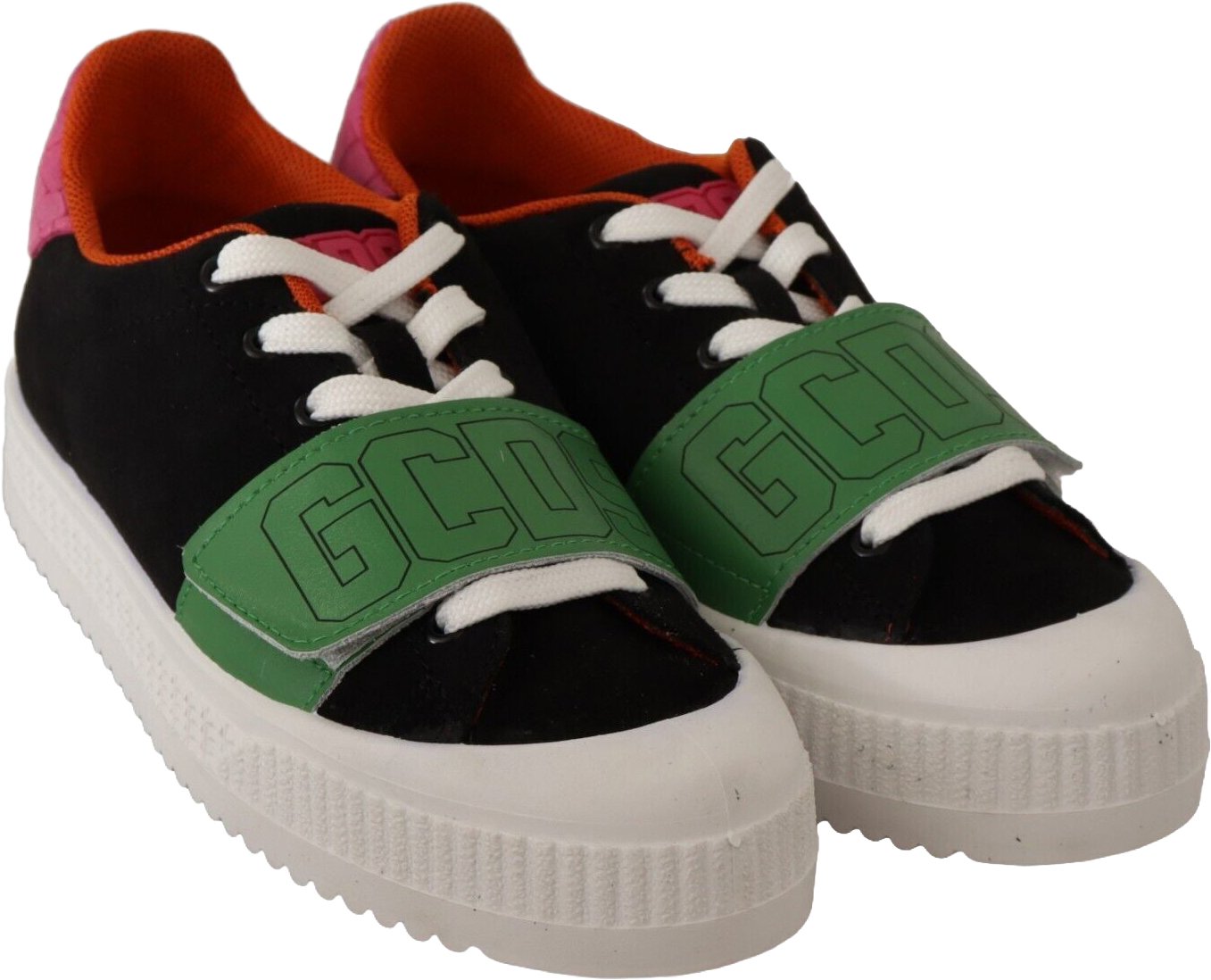 GCDS Multicolor Suede Low Top Lace Up Women Sneakers Shoes