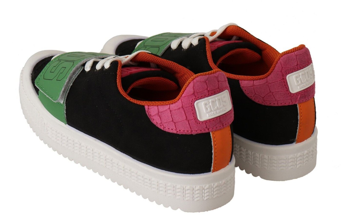GCDS Multicolor Suede Low Top Lace Up Women Sneakers Shoes