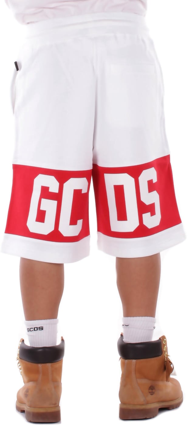 Shorts White Red