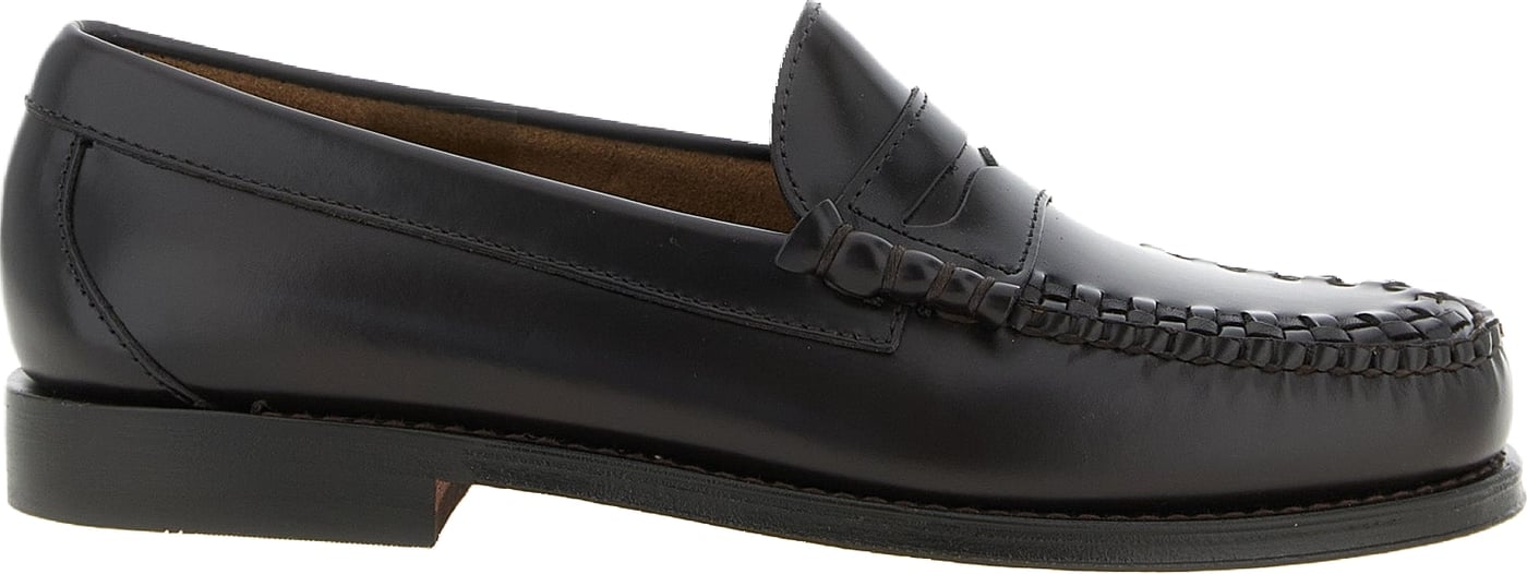 G.H. BASS Brown Cowhide Slip-On Loafers