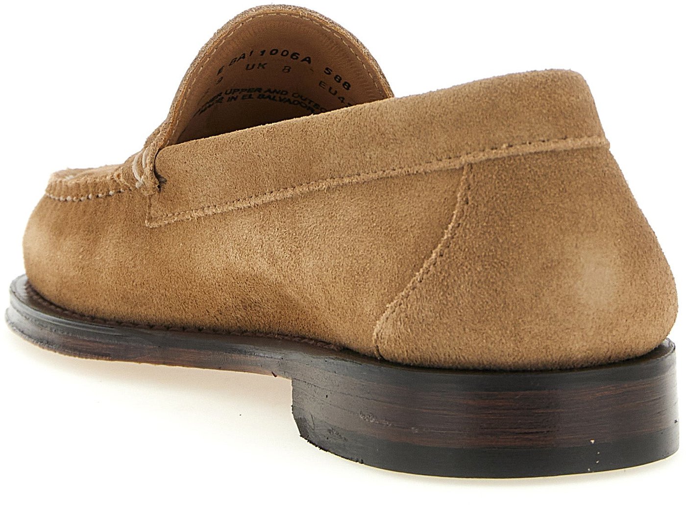 G.H. BASS Beige Cowhide Slip-On Loafers