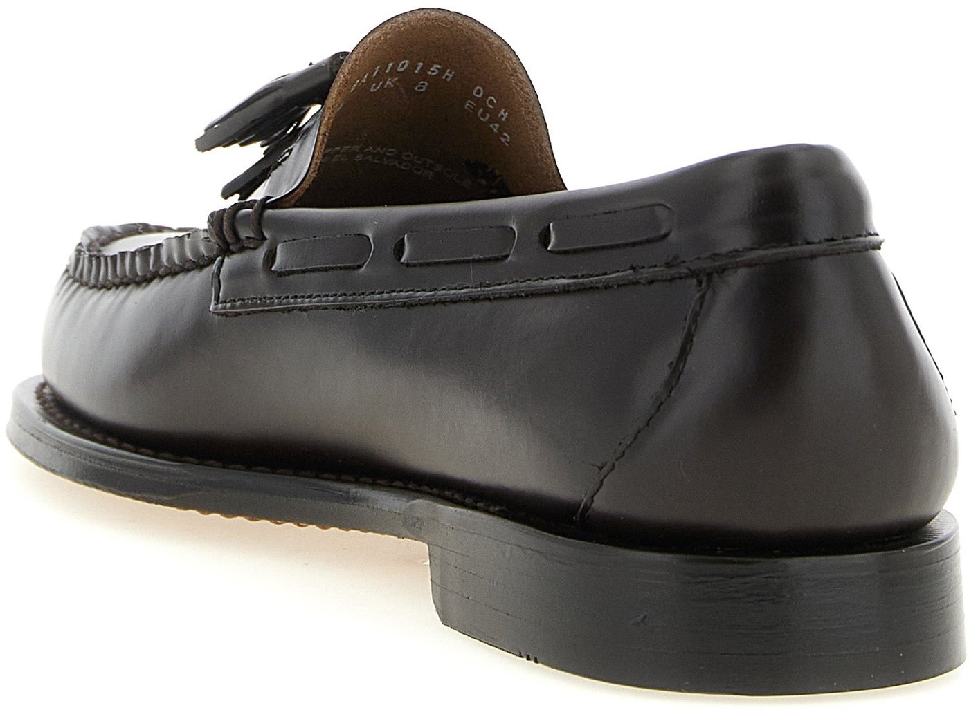 G.H. BASS Brown Cowhide Slip-On Loafers