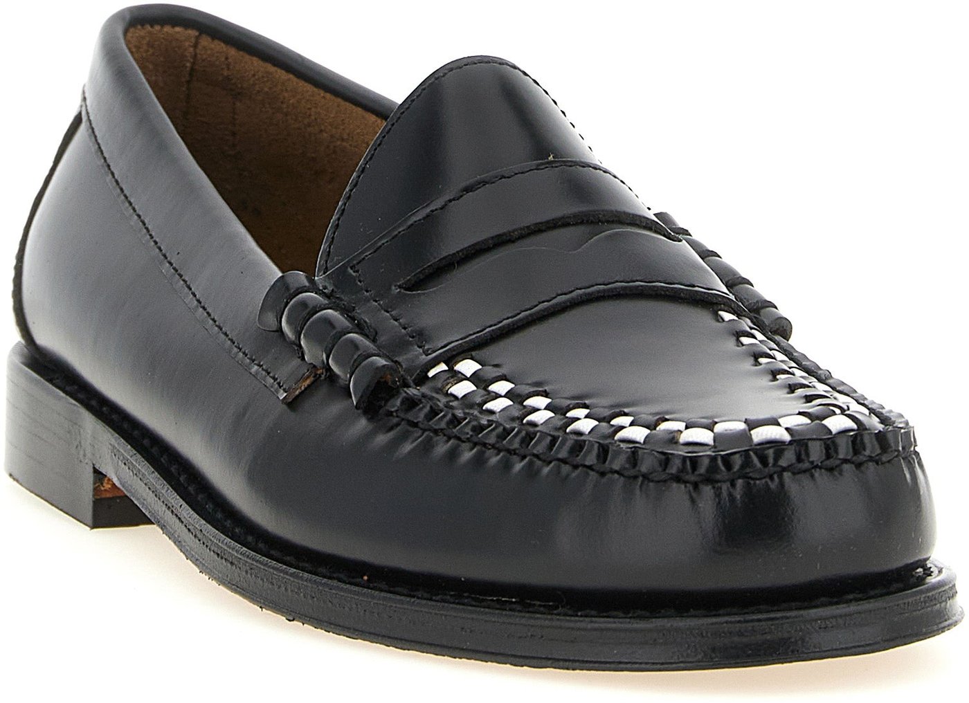 G.H. BASS Bicolor Cowhide Slip-On Loafers