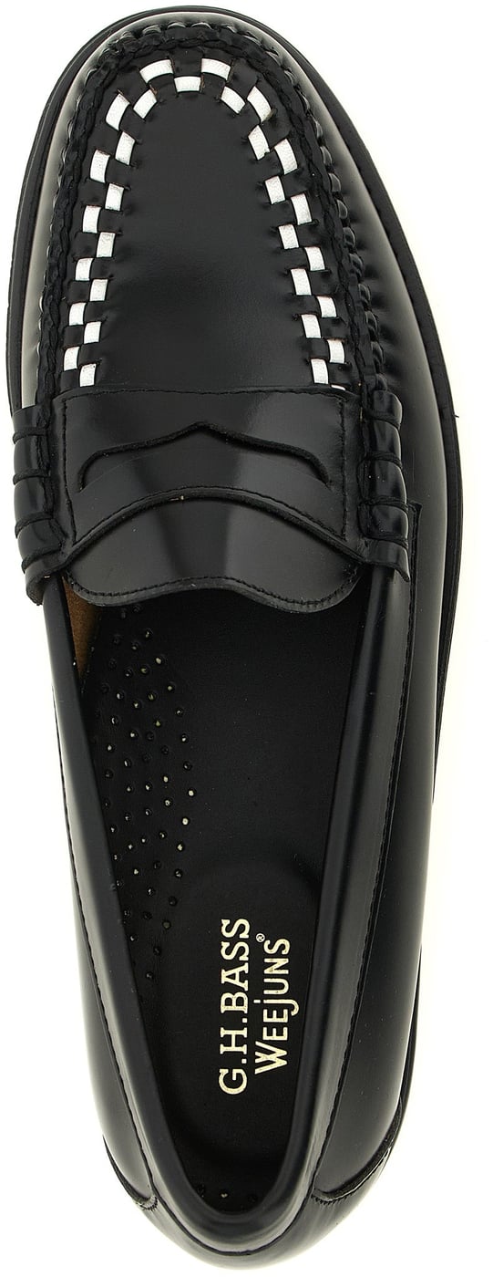 G.H. BASS Bicolor Cowhide Slip-On Loafers