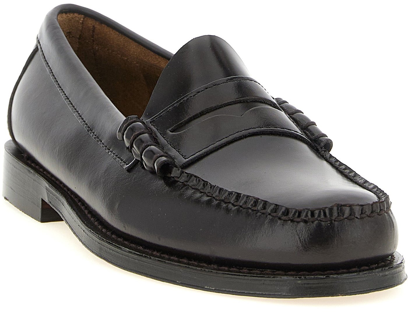 G.H. BASS Brown Cowhide Slip-On Loafers
