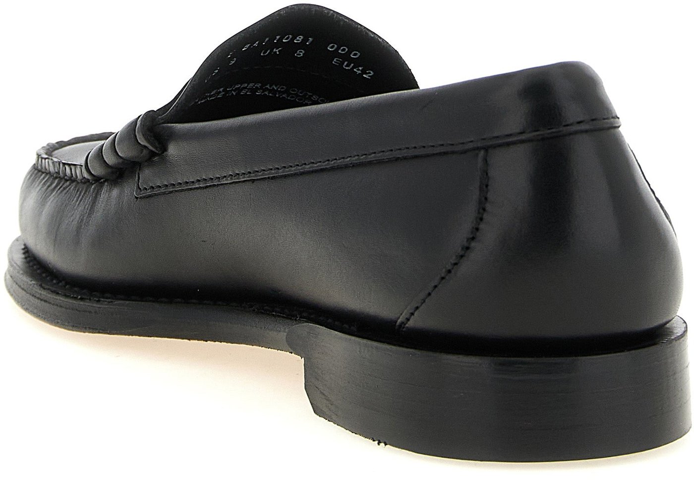 G.H. BASS Black Cowhide Slip-On Loafers