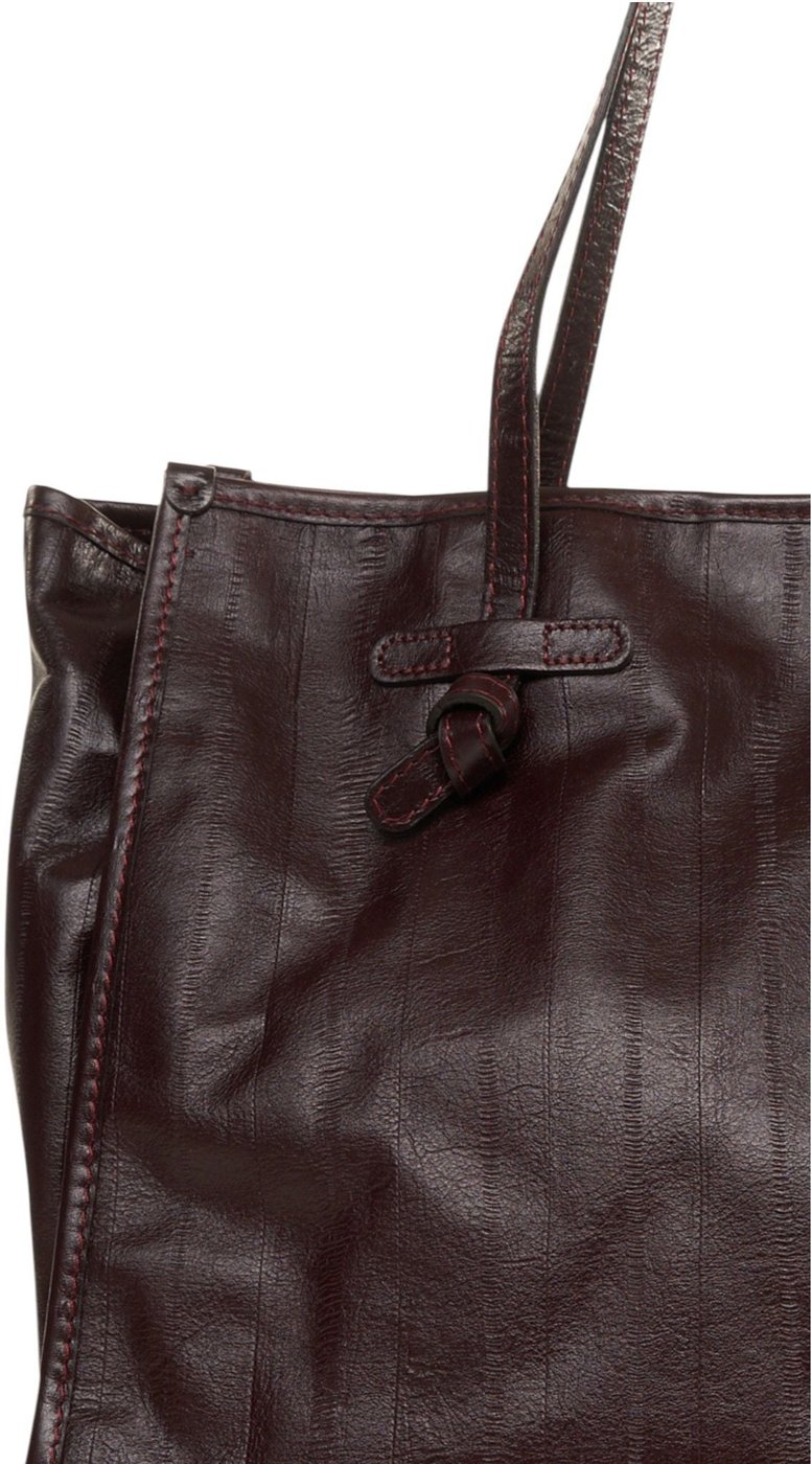Leather shopper