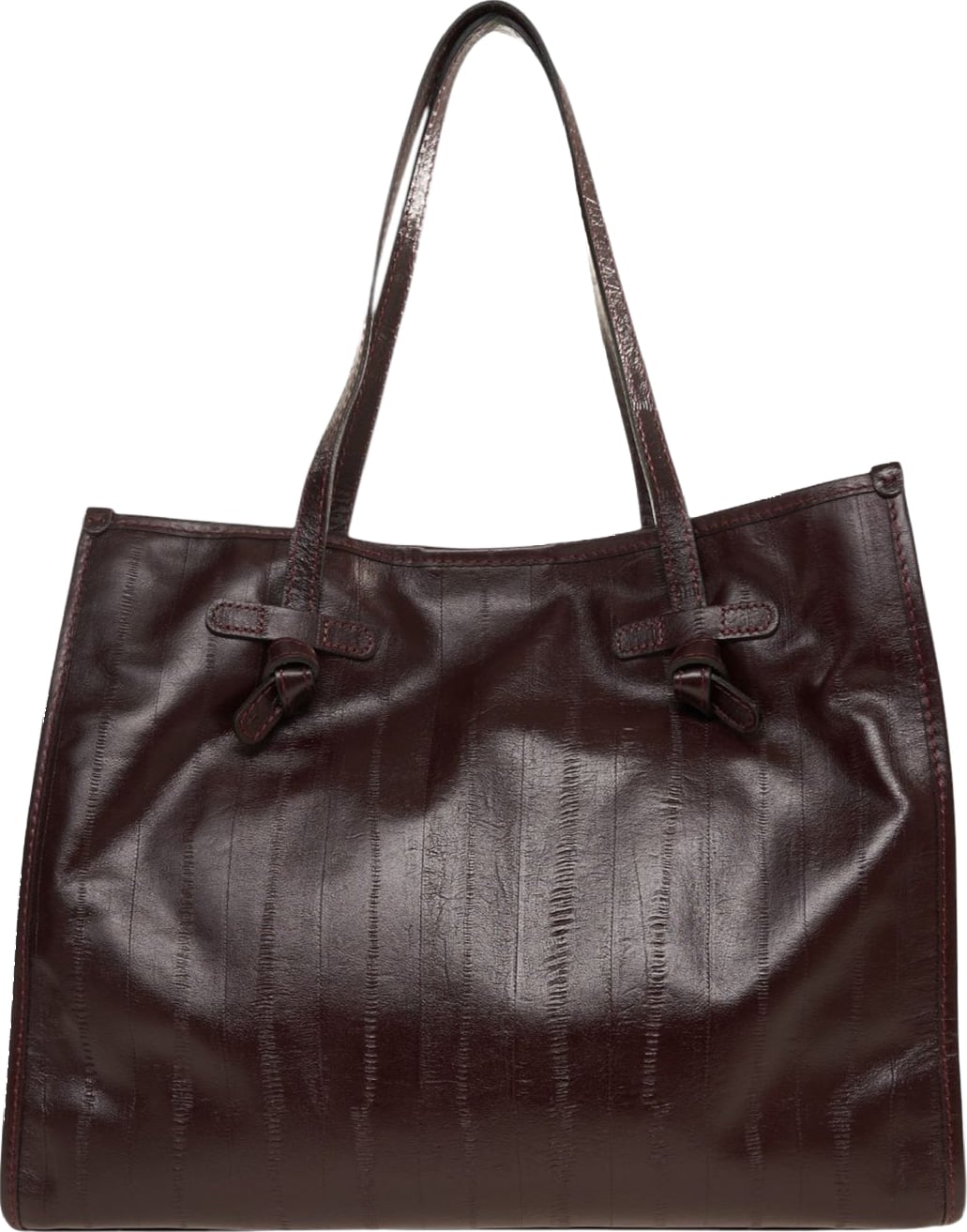 Leather shopper