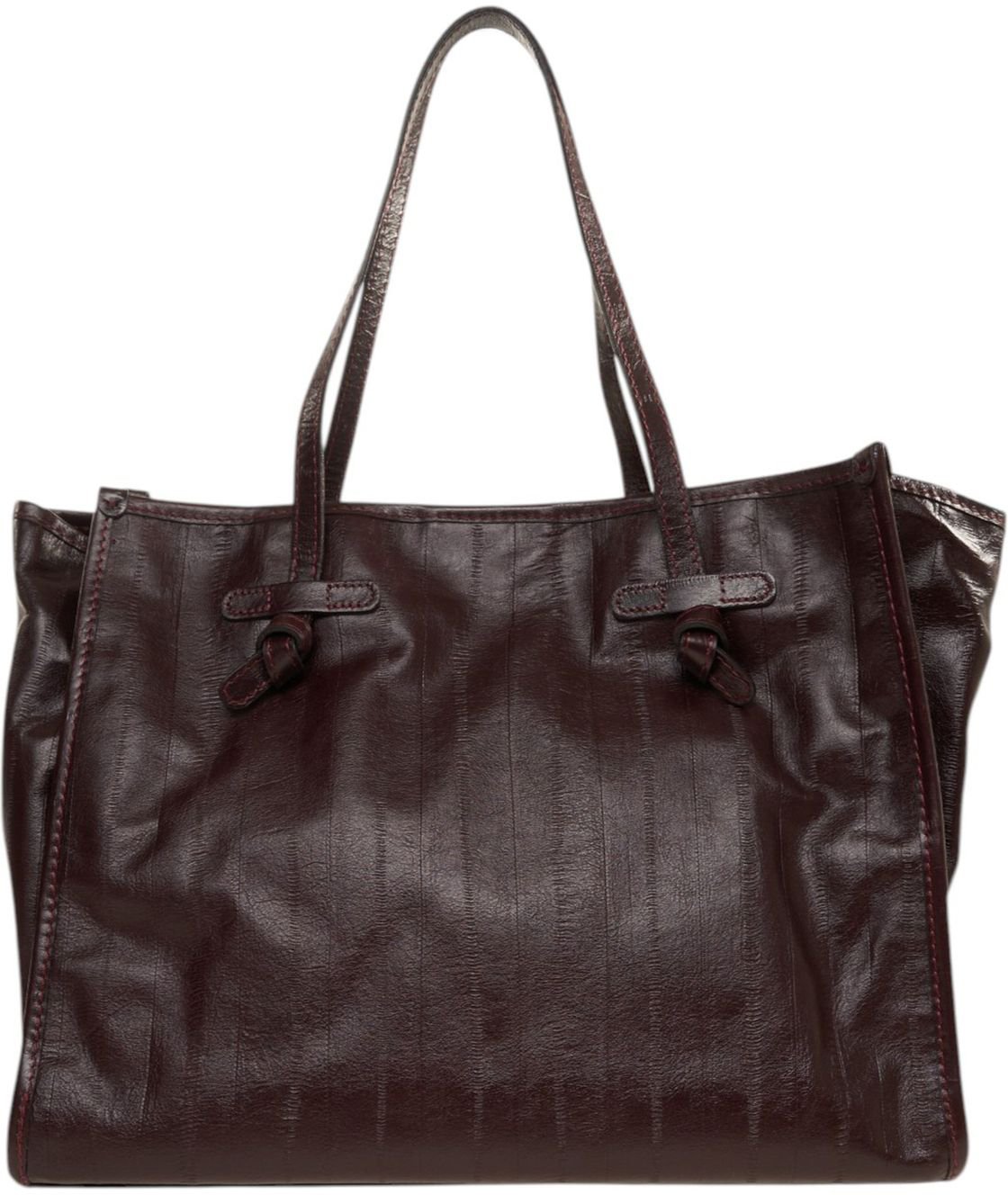 Leather shopper