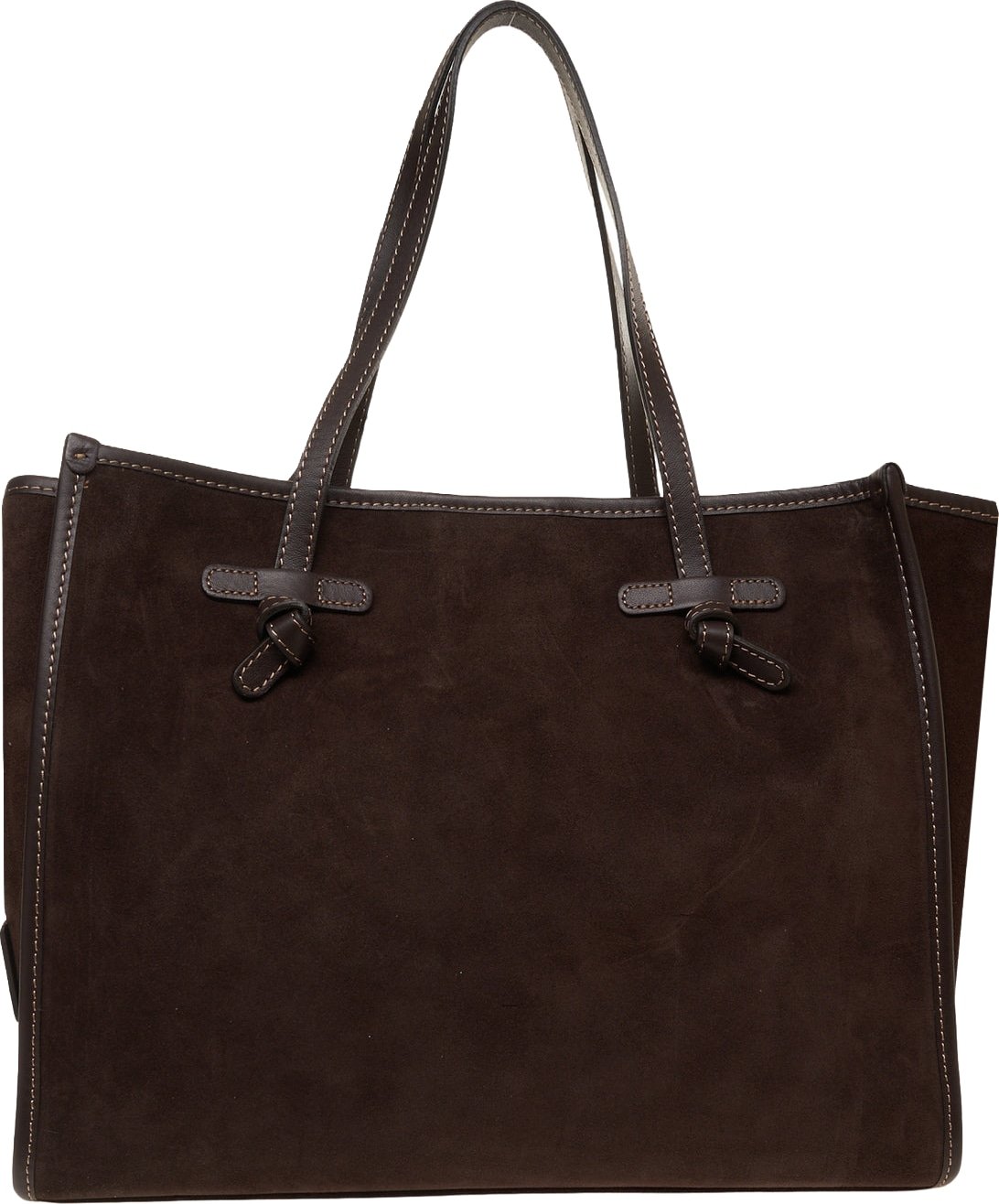 Handbag in suede