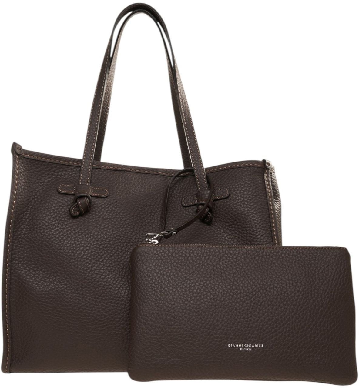 Leather shopper