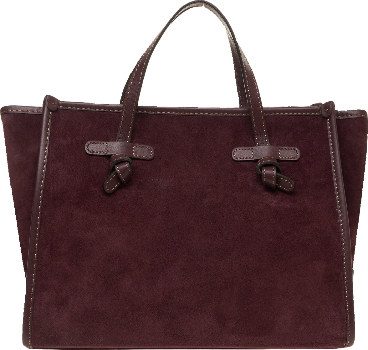 Handbag in suede