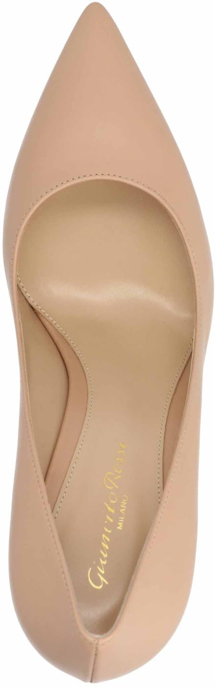 Gianvito Rossi Beige Calfskin High Heel Pumps
