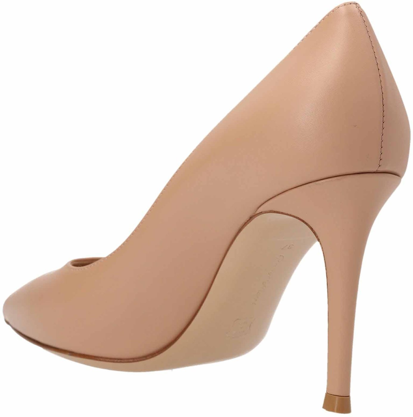 Gianvito Rossi Beige Calfskin High Heel Pumps
