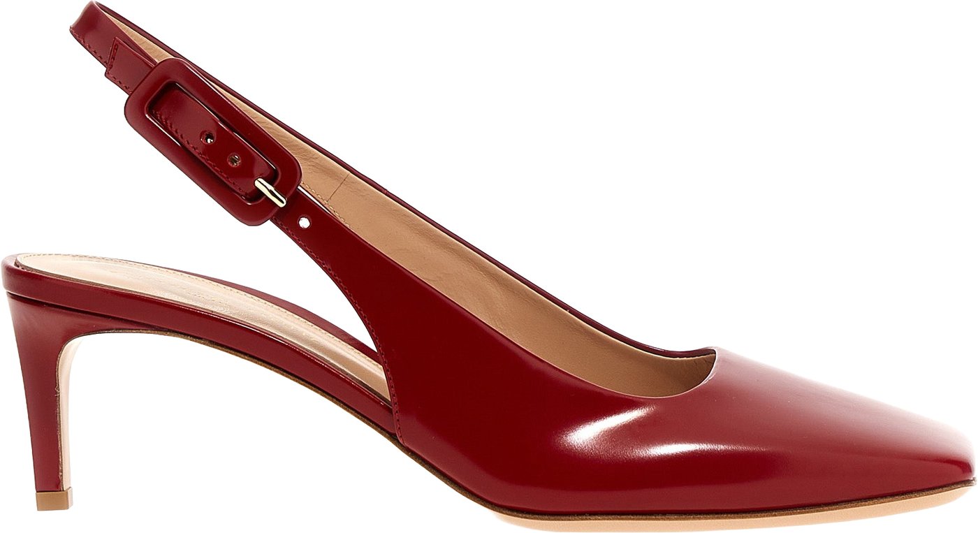 Gianvito Rossi Multicolor Goatskin Mid Heel Pumps
