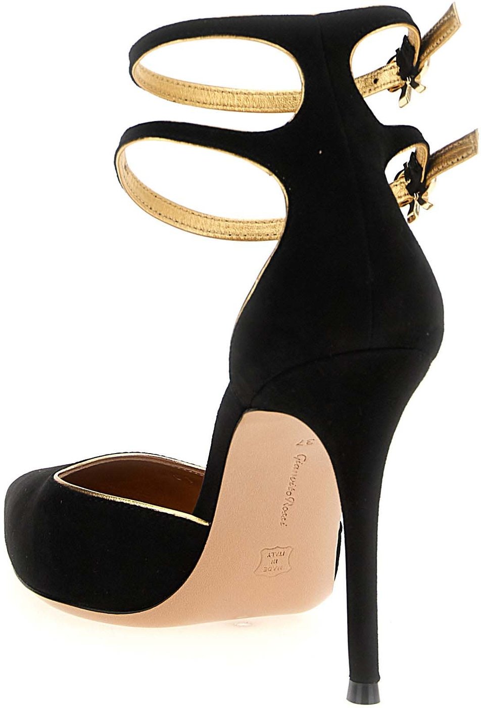 Gianvito Rossi Black Suede Leather High Heel Pumps