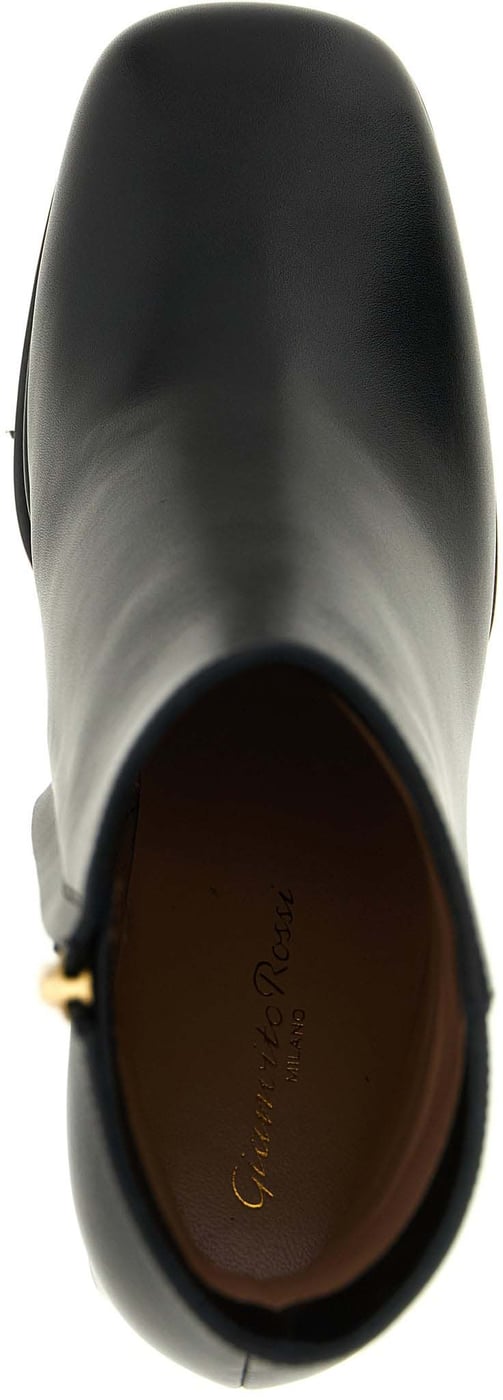 Gianvito Rossi Black Calfskin Ankle Boots