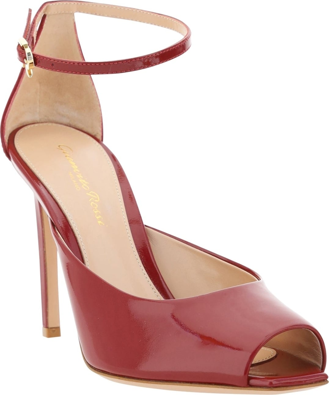 Gianvito Rossi Nuit 95 Glossed-Leather Pumps