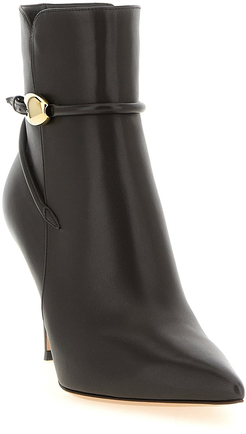 Gianvito Rossi Brown Lamb Leather Ankle Boots